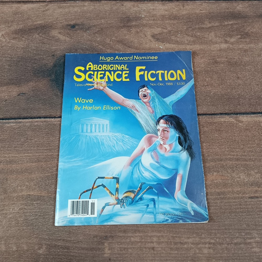 Aboriginal Science Fiction Magazine Nov-Dec 1988 Harlan Ellison Good Vintage